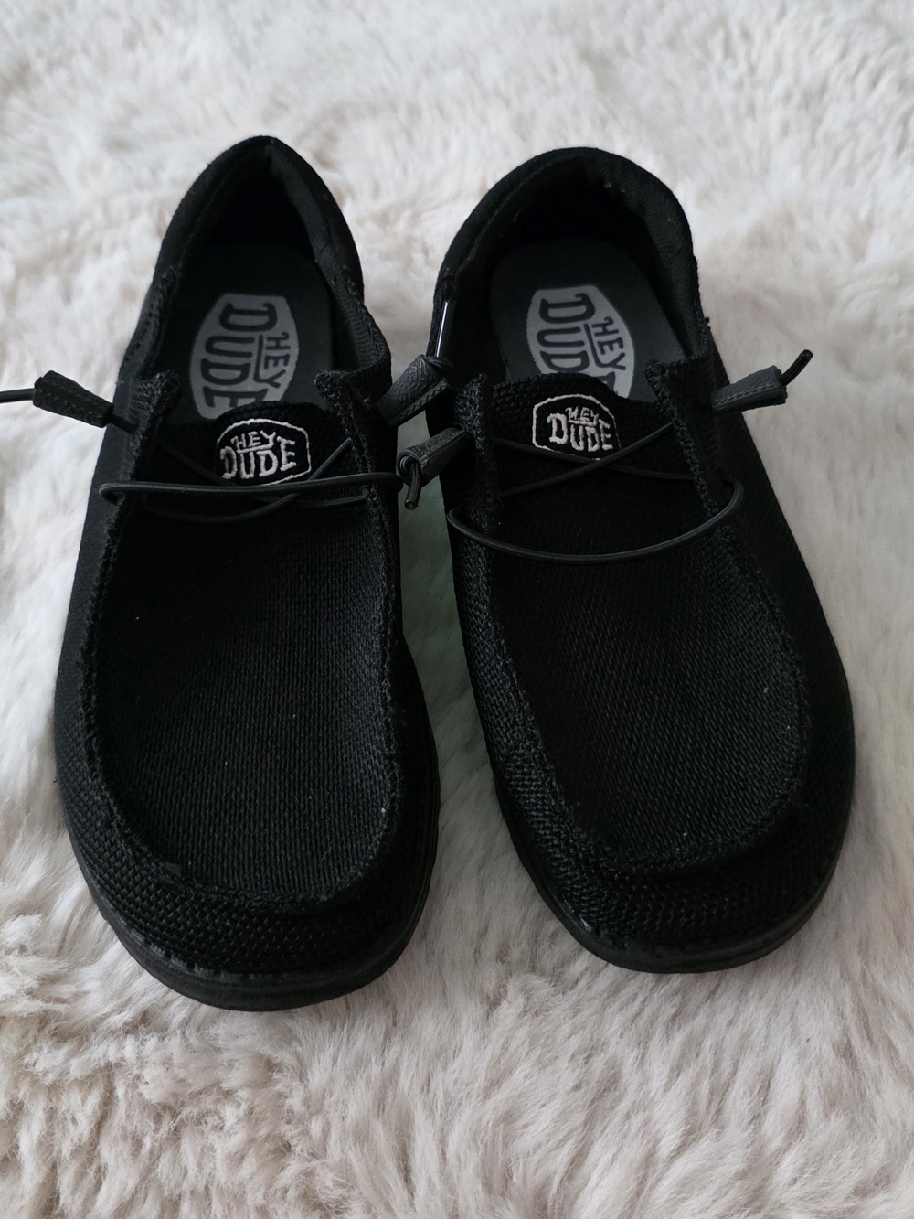 Hey Dude Men's Black Slip-On Casual Loafers